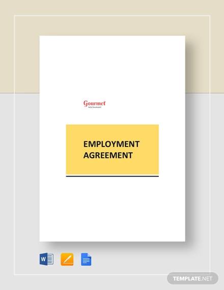 restaurant employment agreement 