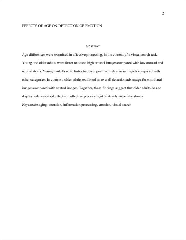 sample abstract in pdf