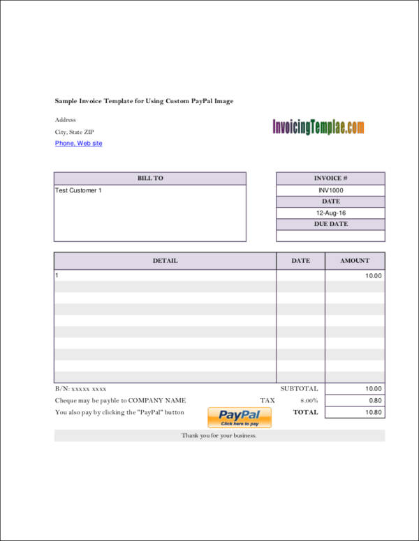 self employed excel invoice template