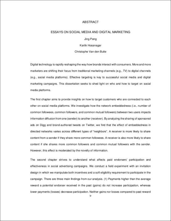 social media and digital marketing essay writing sample