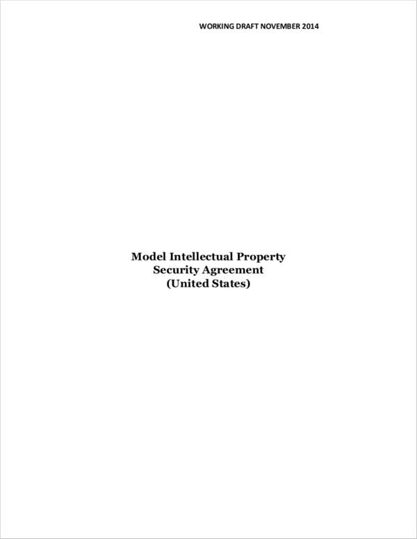 model intellectual property security agreement
