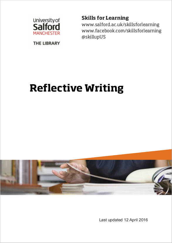 reflective writing sample guide