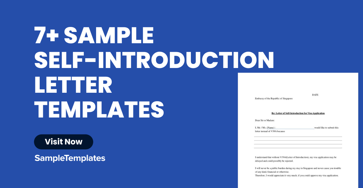 sample self introduction letter templates