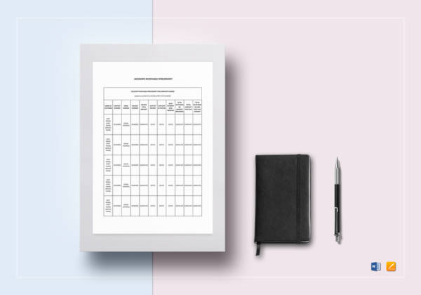 accounts receivable spreadsheet template