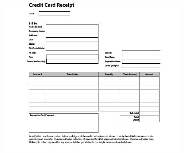 FREE 15 Blank Sales Receipt Templates In PDF Excel