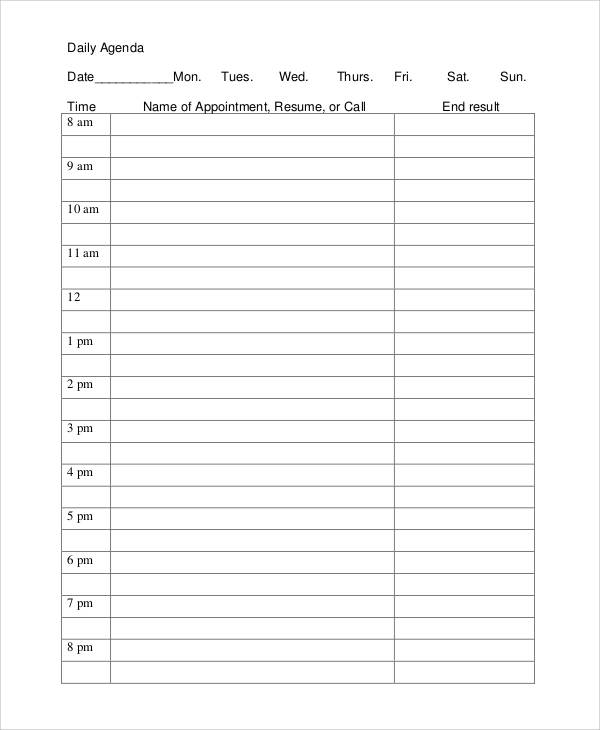 free-8-daily-agenda-samples-and-templates-in-pdf