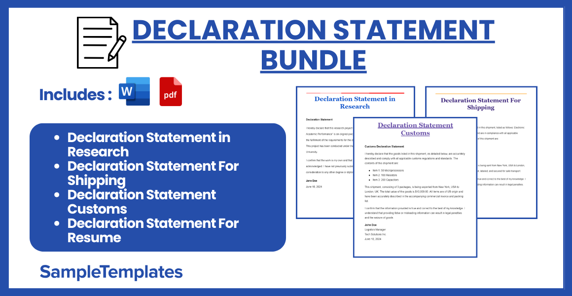 declaration statement bundle