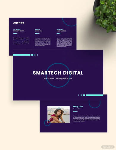 digital marketing and services presentation template