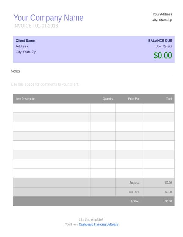 google format docs invoice 20 Docs Templates Small in Business FREE Invoice  Google