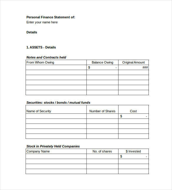 personal financial spreadsheet template in excel