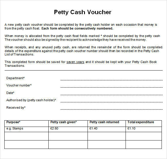 petty cash receipt template with introduction