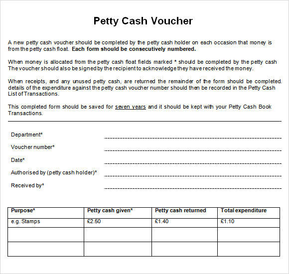 FREE 14 Petty Cash Receipt Samples & Templates In PDF