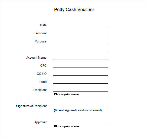 simple petty cash receipt template