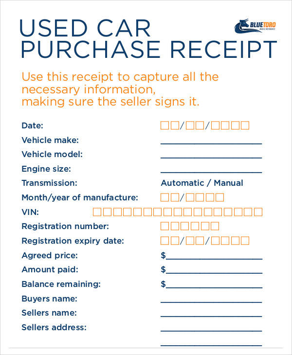 free 15 blank sales receipt templates in pdf excel