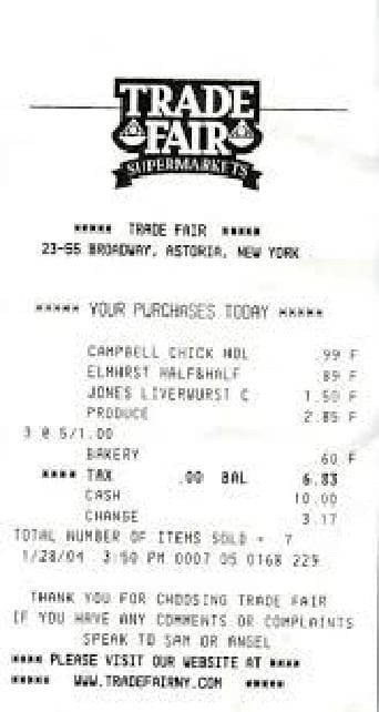 FREE 5 Grocery Payment Receipt Samples Templates In PDF