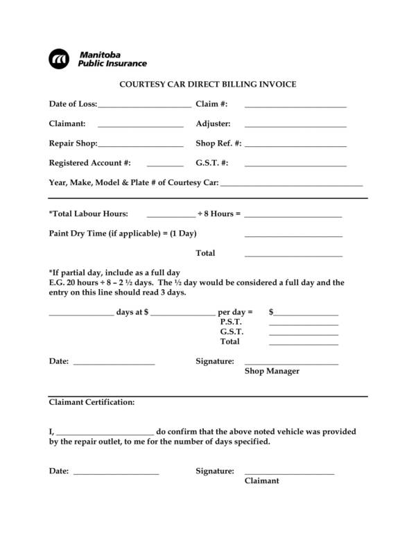 Car Sales Invoice Template Uk