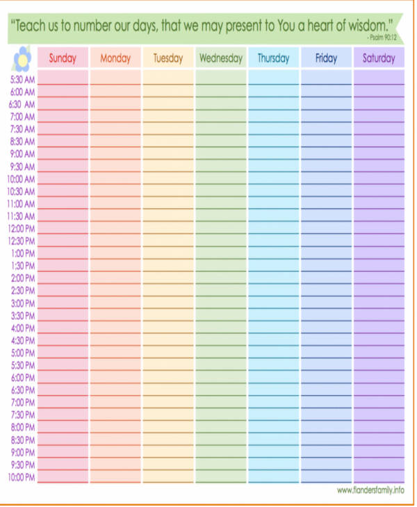 FREE 11 Family Schedule Samples And Templates In PDF MS Word