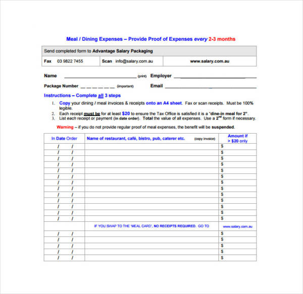 formal restaurant invoice template