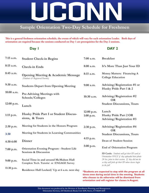 FREE 12 Orientation Schedule Samples Templates In PDF MS Word