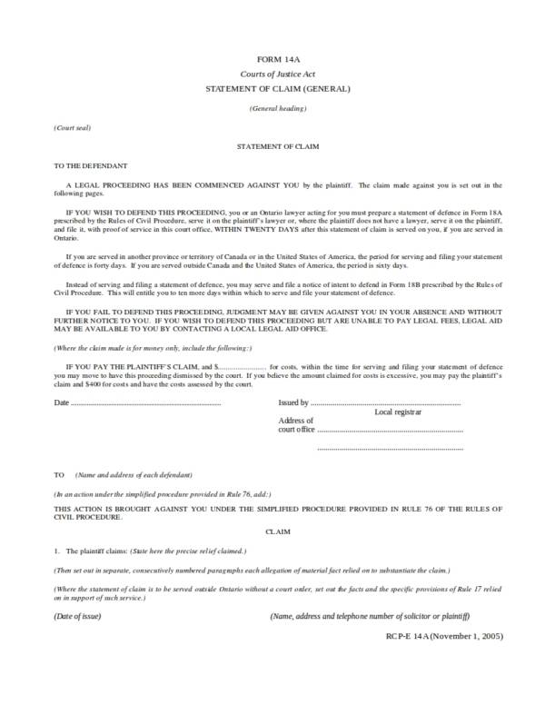 assignment of claim plc