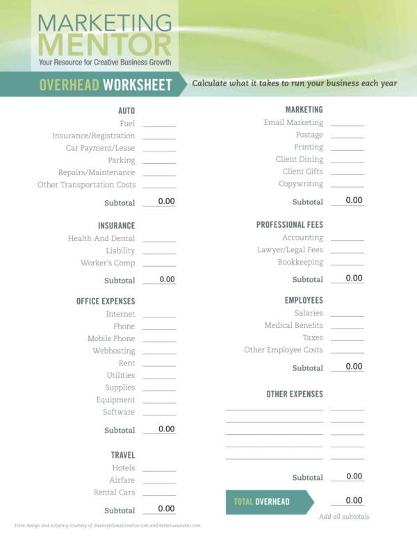 hourly wage worksheet template 1