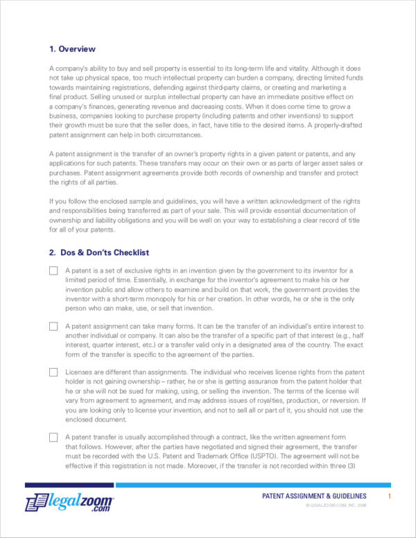 us assignment patent