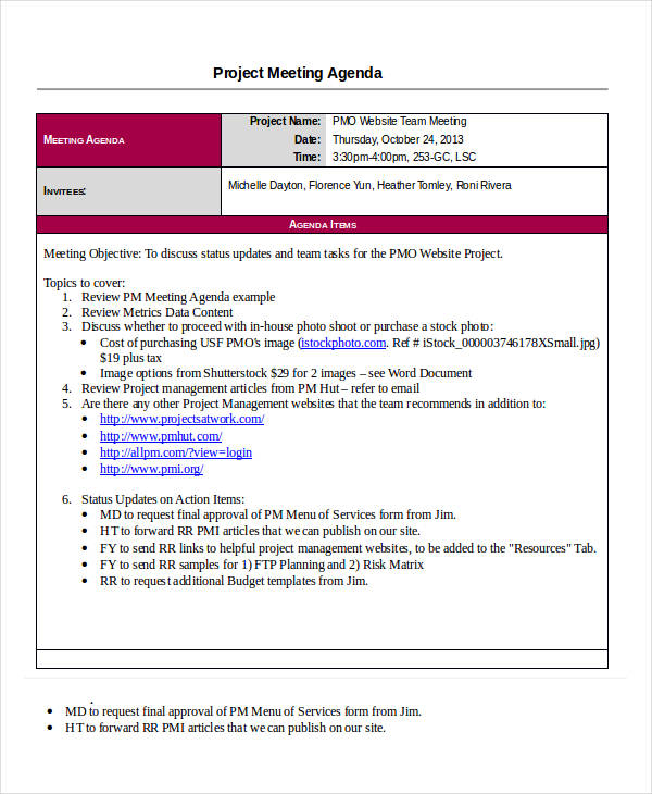 AGENDA Et APPELS A PROJET
