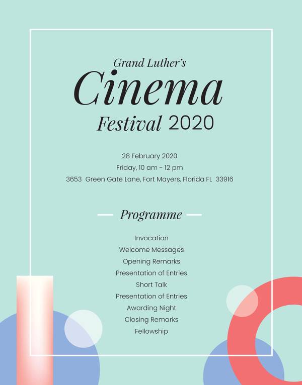 Event Program Template Indesign