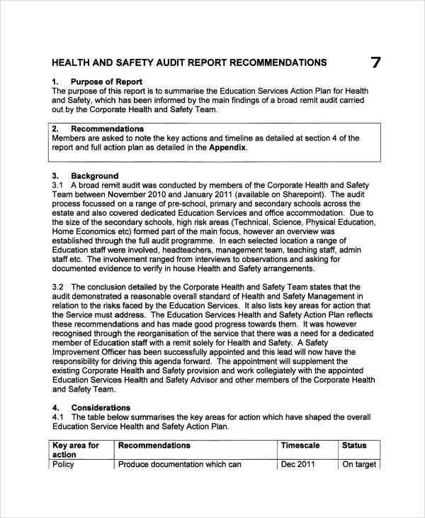 Safety Activity Audit Depotkiza
