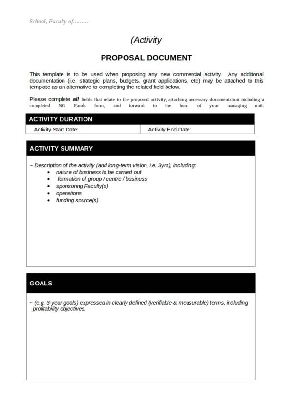 commercial business operational plan template