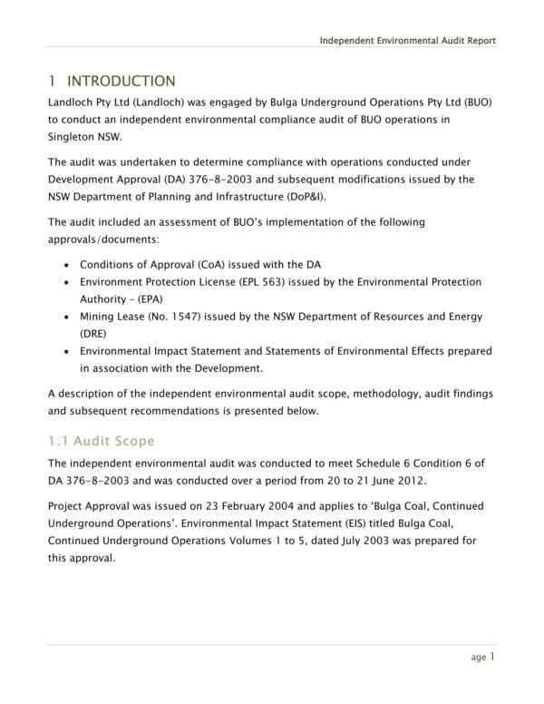 independent environmental audit report sample 06