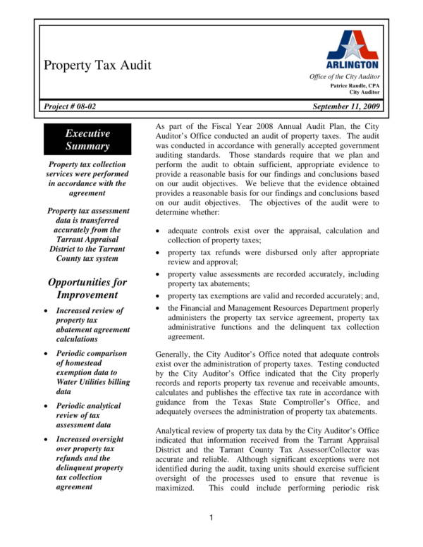 property tax audit report 04