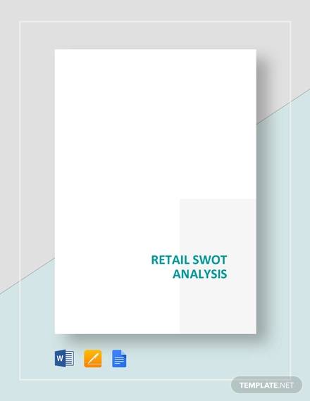 retail swot analysis template
