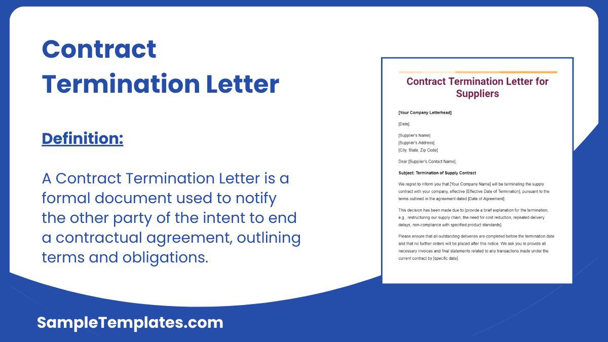 Contract Termination Letter