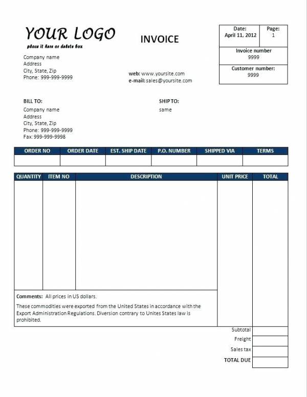 FREE 10 Dental Invoice Templates In PDF MS Word