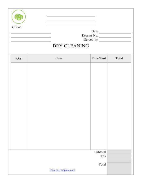 FREE 12+ Dry Cleaning Receipt Samples & Templates in PDF Excel