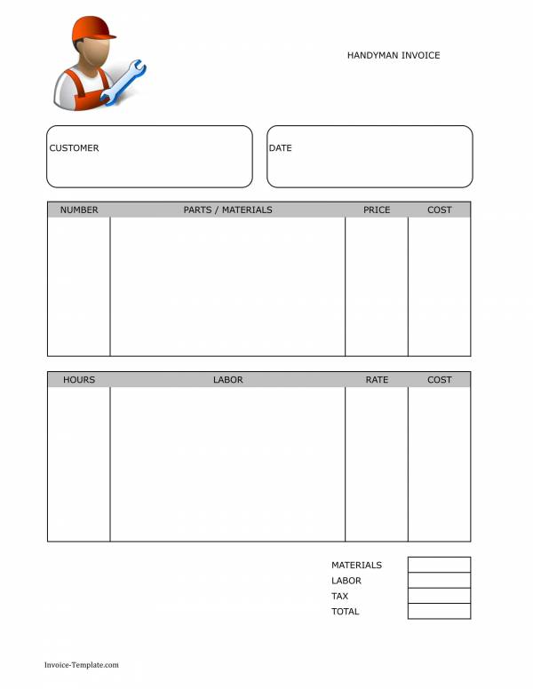 FREE 11+ Handyman Invoice Templates in PDF MS Word Excel