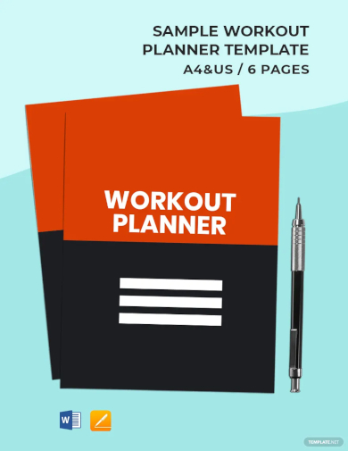 free sample workout planner template
