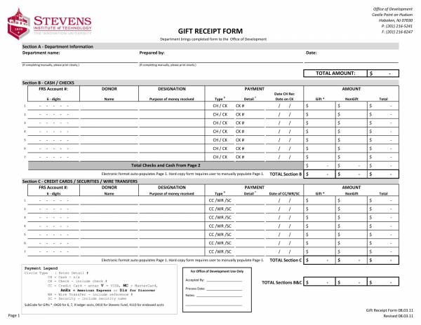 FREE 10 Gift Receipt Templates In PDF MS Word Excel