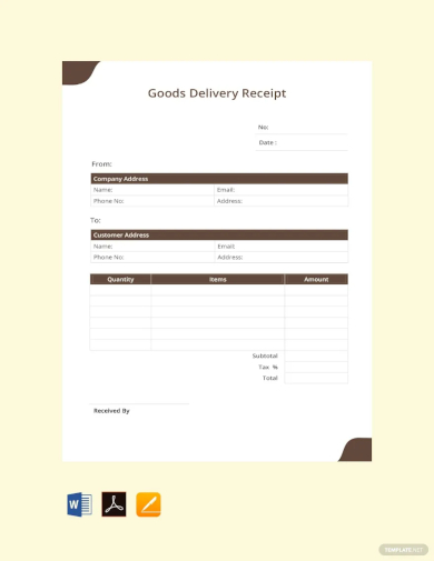 goods delivery receipt template1