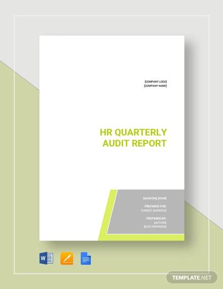 Hr Audit Report Template Word