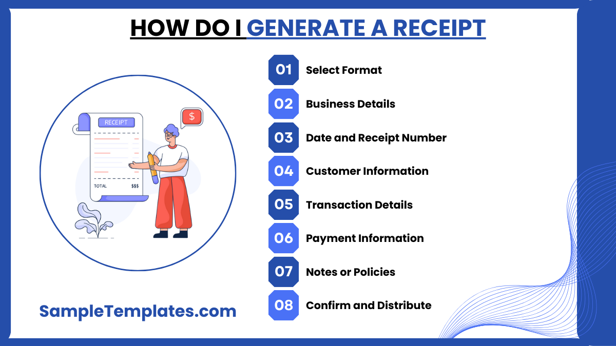 how do i generate a receipt