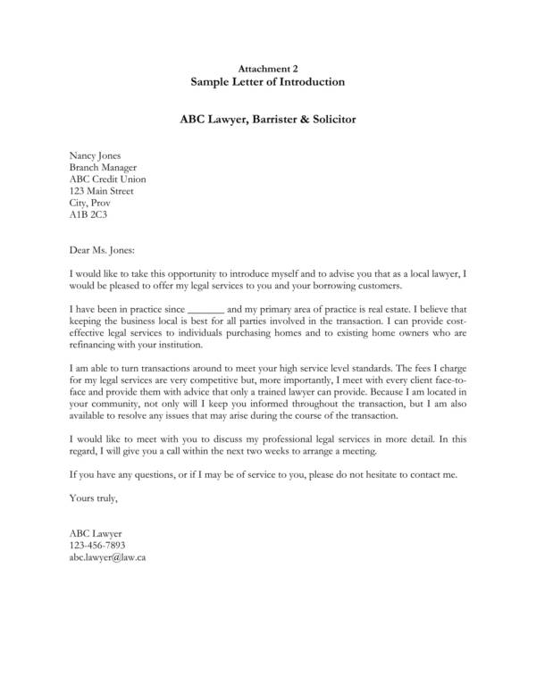 lawyer introduction letter sample 1