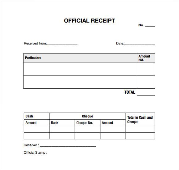 sample of printable receipt Receipt  11   in PDF Medical  Template Bill Word Excel FREE