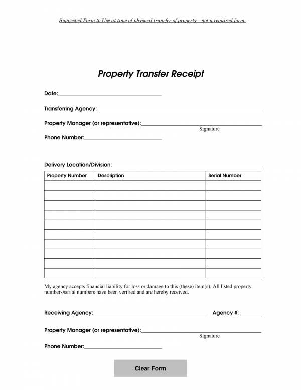 FREE 13 Transfer Receipt Templates In PDF