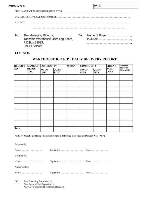 Free 10 Goods Receipt Templates In Pdf Ms Word Excel