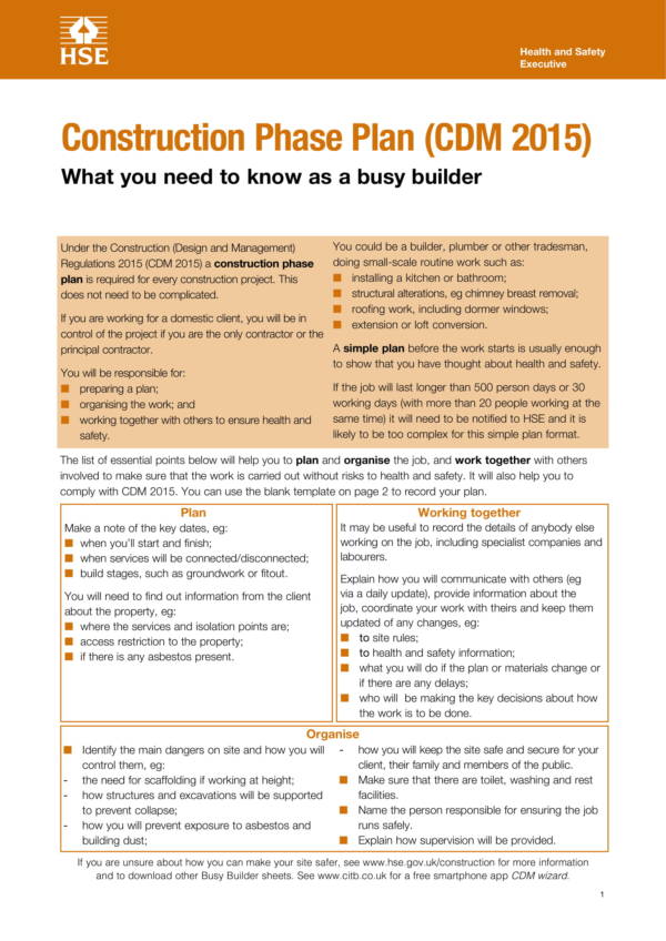 dole construction safety and health program sample