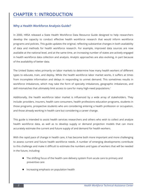 health workforce analysis guide 10
