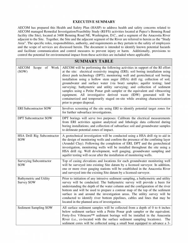 health and safety service plan Health & safety risk assessments YAHAS