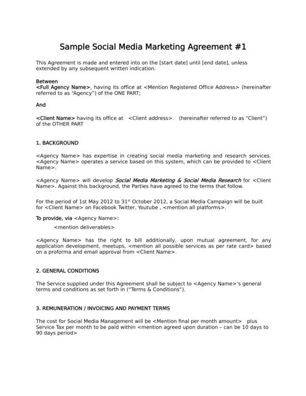 social media marketing and advertising agreement templates 01